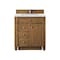 James Martin Vanities Bristol 30in Single Vanity, Saddle Brown w/ 3 CM Ethereal Noctis Quartz Top 157-V30-SBR-3ENC - alternate 1